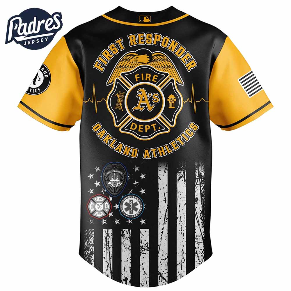 Oakland Athletics MLB x First Responders Baseball Jersey - Padres Jersey Oasis: Elevate Your Baseball Style Game