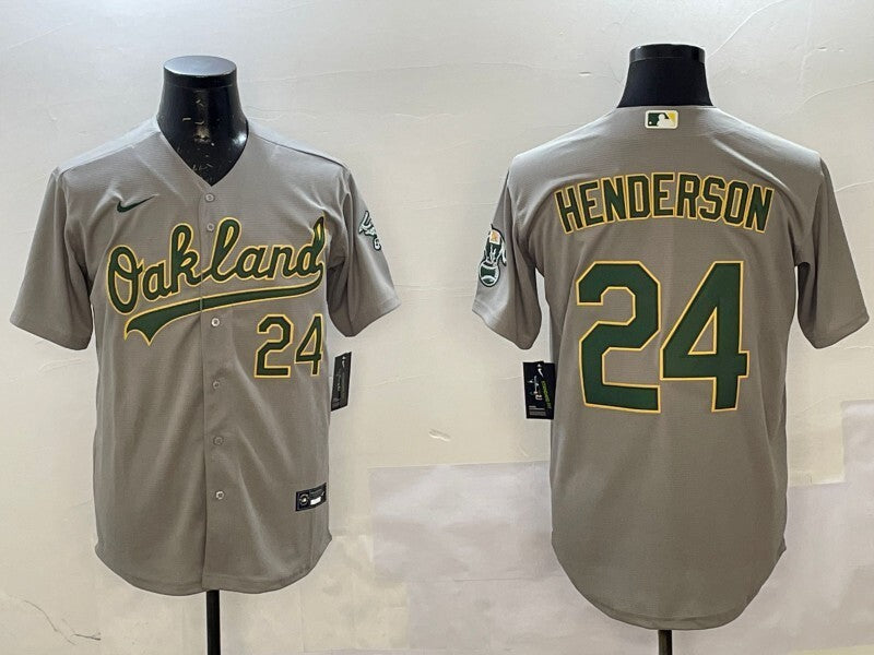 Oakland Athletics #24 Rickey Henderson Athletics Fan Edition Style 1