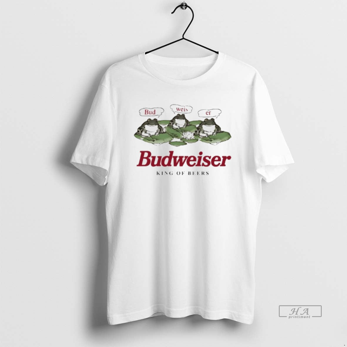 Official Budweiser King Beers Bud Weis Er Frog T-Shirt, Sweatshirt, Hoodie, Long Sleeve