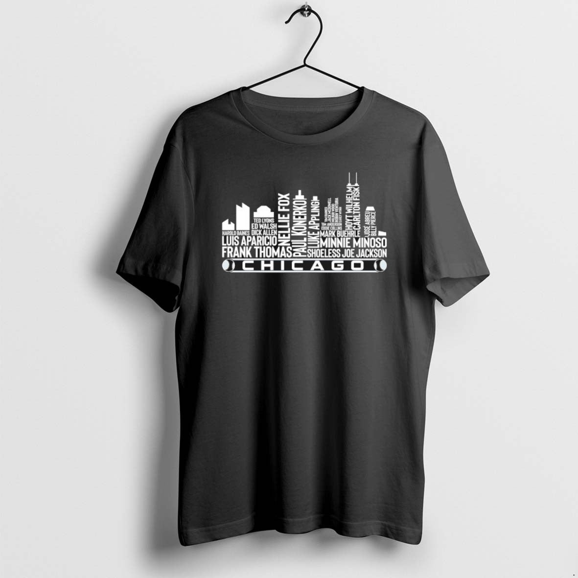 Official Chicago Cubs Baseball Greatest Of All Time Team Legends Name Skyline