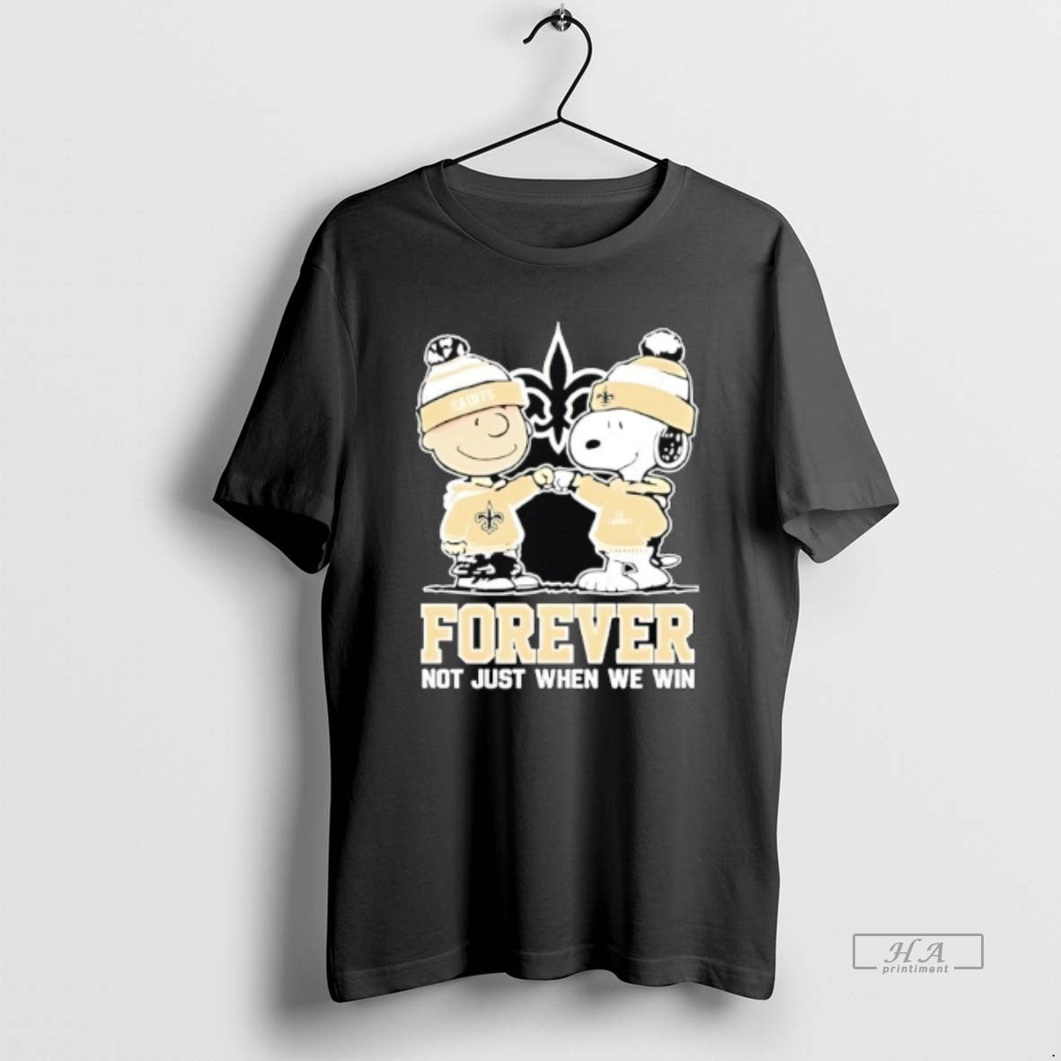 Official New Orleans Saints Charlie Brown And Snoopy Forever Not Just When We Win