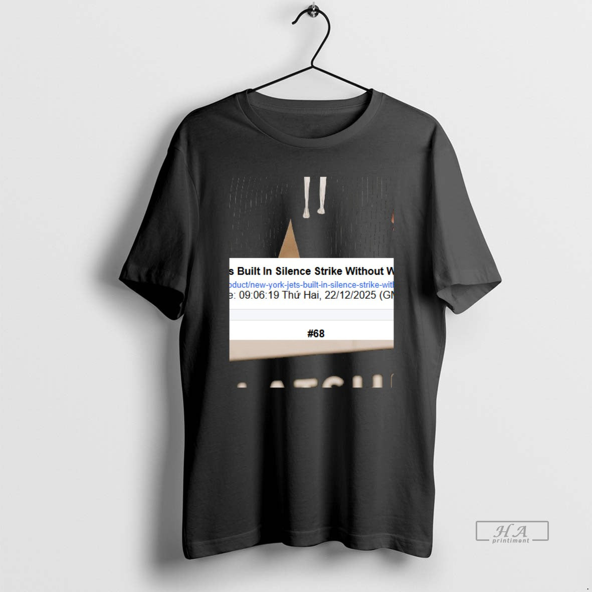 Official New York Jets Built In Silence Strike Without Warning Graphic