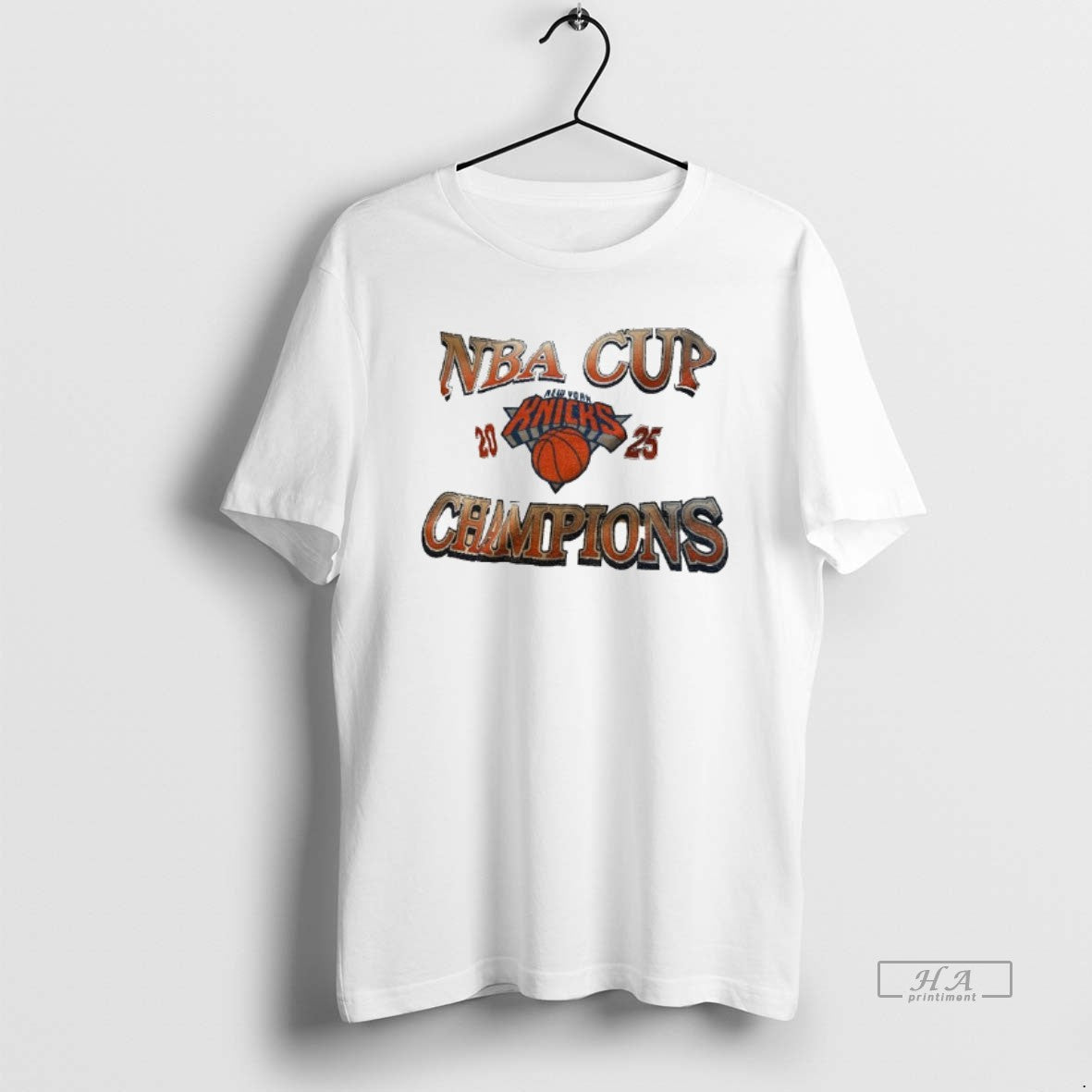 Official New York Knicks Nba Cup Champions 2025 Basketball Logo