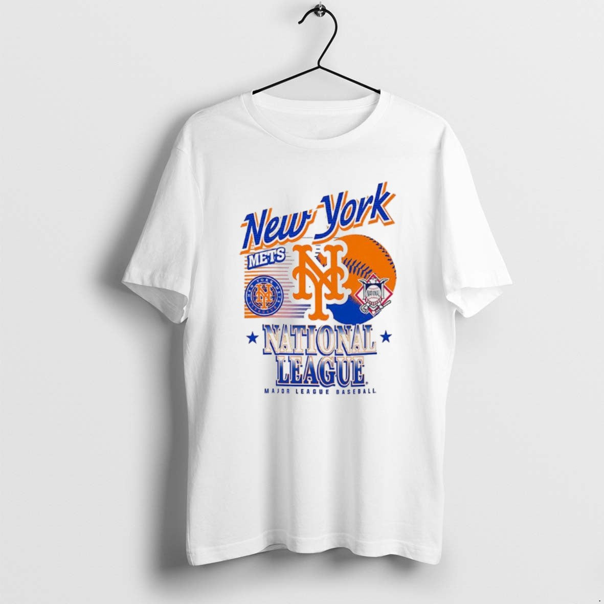 Official New York Mets Mlb American National League Logo Ball Retro