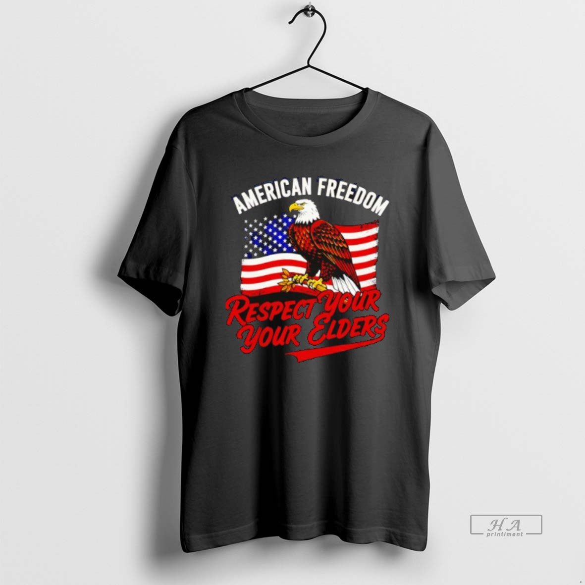 Official Respect Your Elders American Freedom Patriotic Graphic