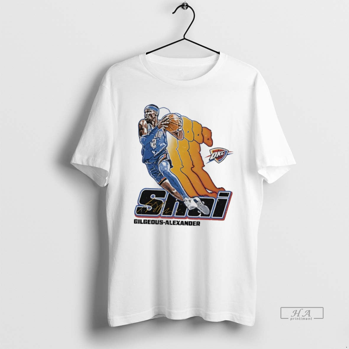 Official Shai Gilgeous Alexander Oklahoma City Thunder Signature Retro