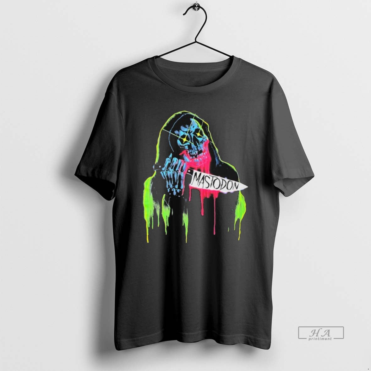 Official Trendy Mastodon Neon Knife Skull Reaper