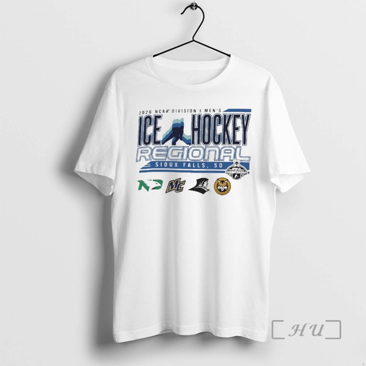 Officials 2026 Ncaa D I Mens Ice Hockey Regional Logos Sioux Falls Premium T Shirts