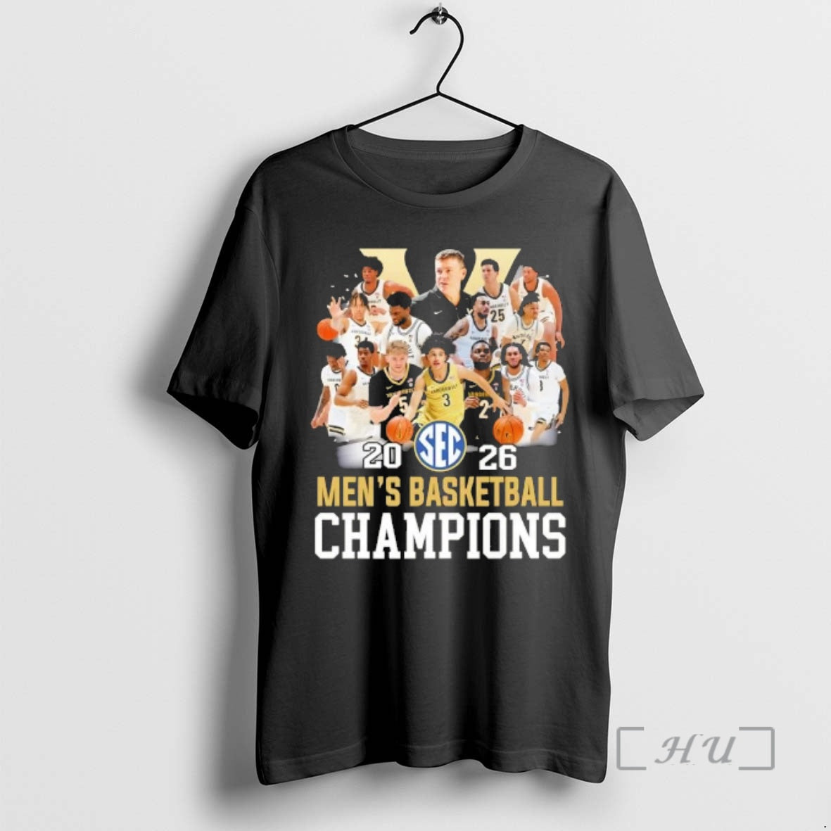 Officials 2026 Sec Mens Basketball Champions Vanderbilt Commodores All Players Signatures Premium T Shirts Sweater