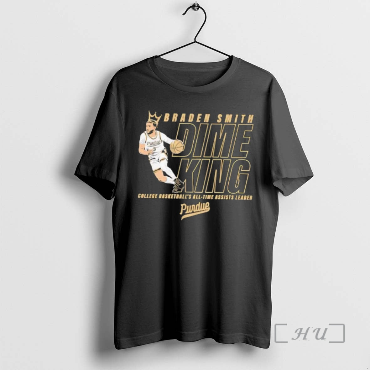 Officials Braden Smith Dime King College Basketballs All Time Assists Leader Purdue Premium T Shirts