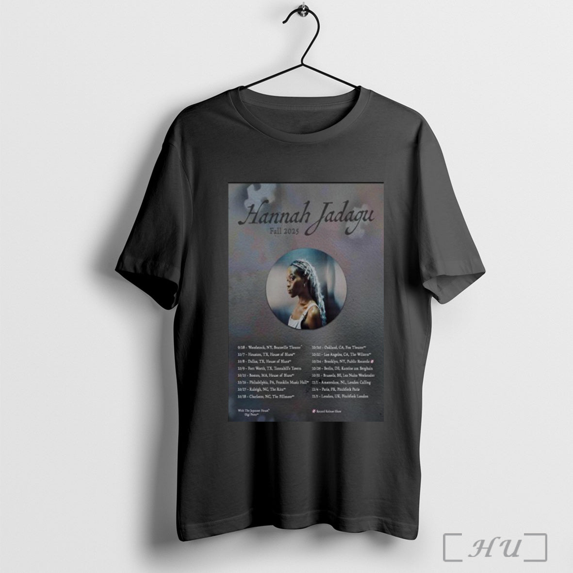 Officials Hannah Jadagu Fall Tour 2025 Dates T Shirt