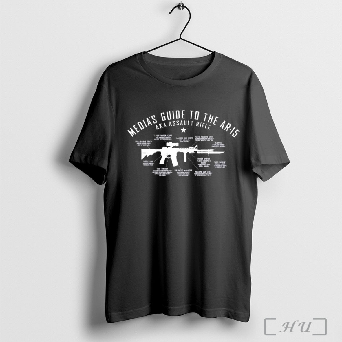 Officials Medias Guide To The Ar 15 Aka Assault Rifle T Shirt