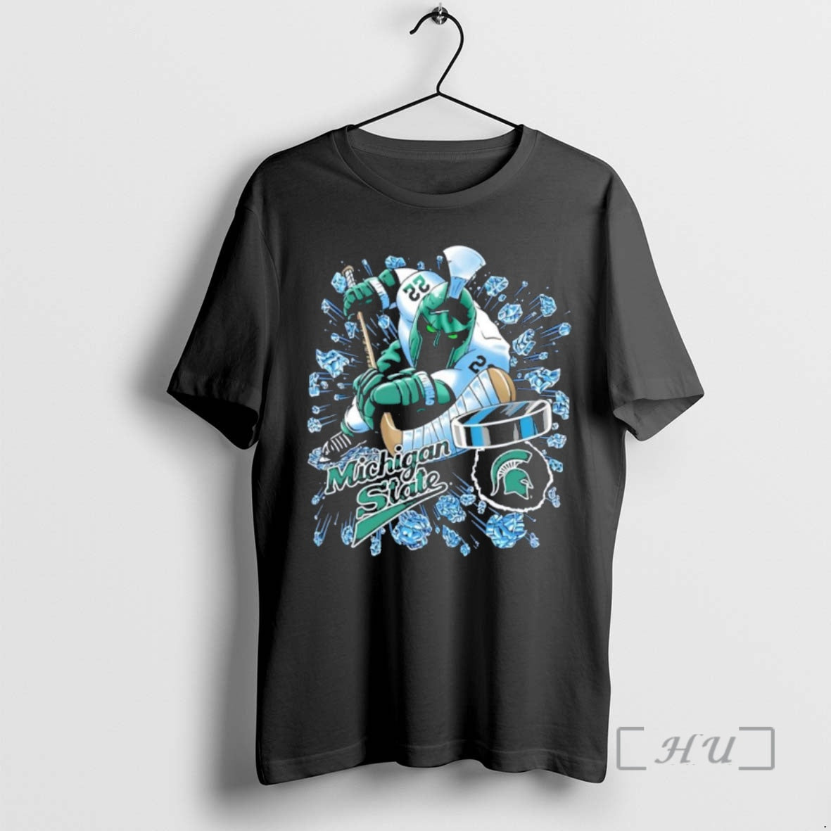 Officials Michigan State Spartans Hockey 22 Trey Augustine Graphic