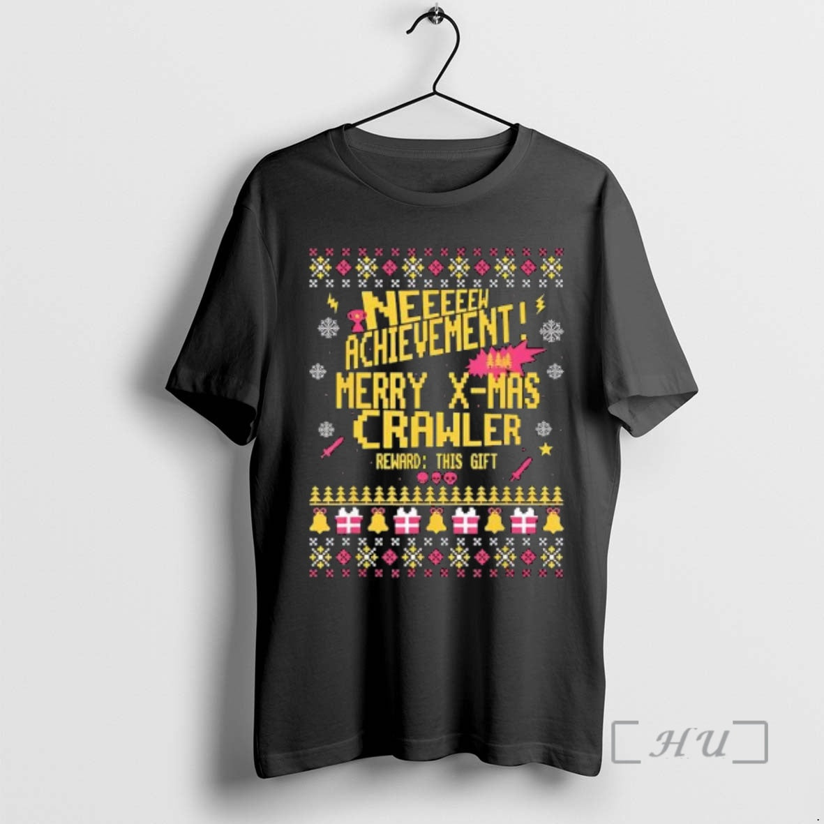 Officials New Achievement Merry X Mas Crawler Reward This Gift Ugly Christmas Premium T Shirts