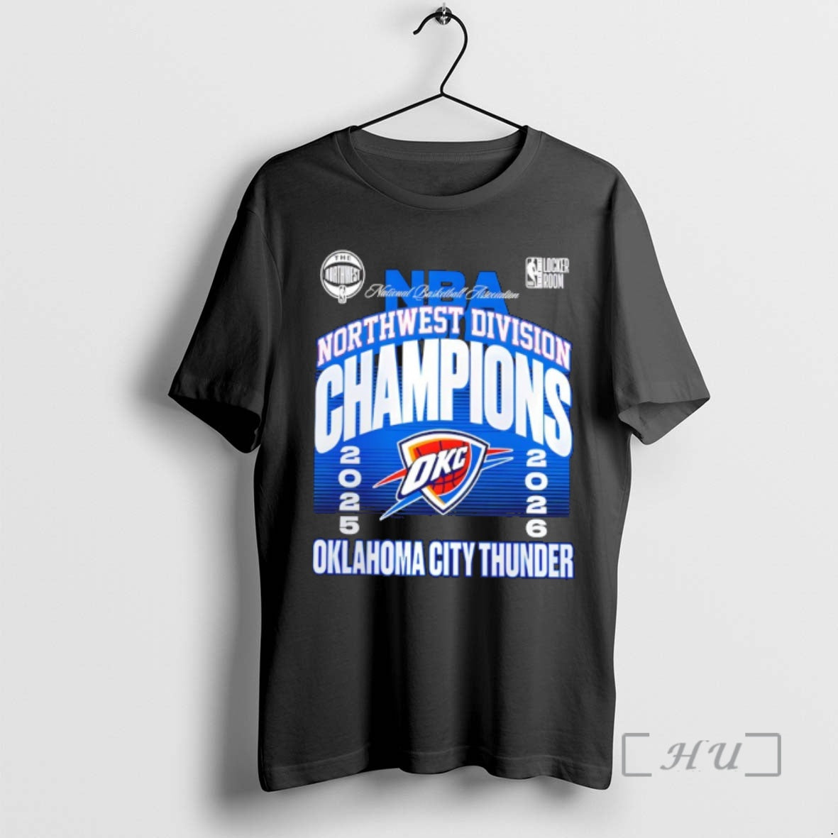Officials Oklahoma City Thunder 2025 2026 Northwest Division Champions Locker Room Premium T Shirts Sweater