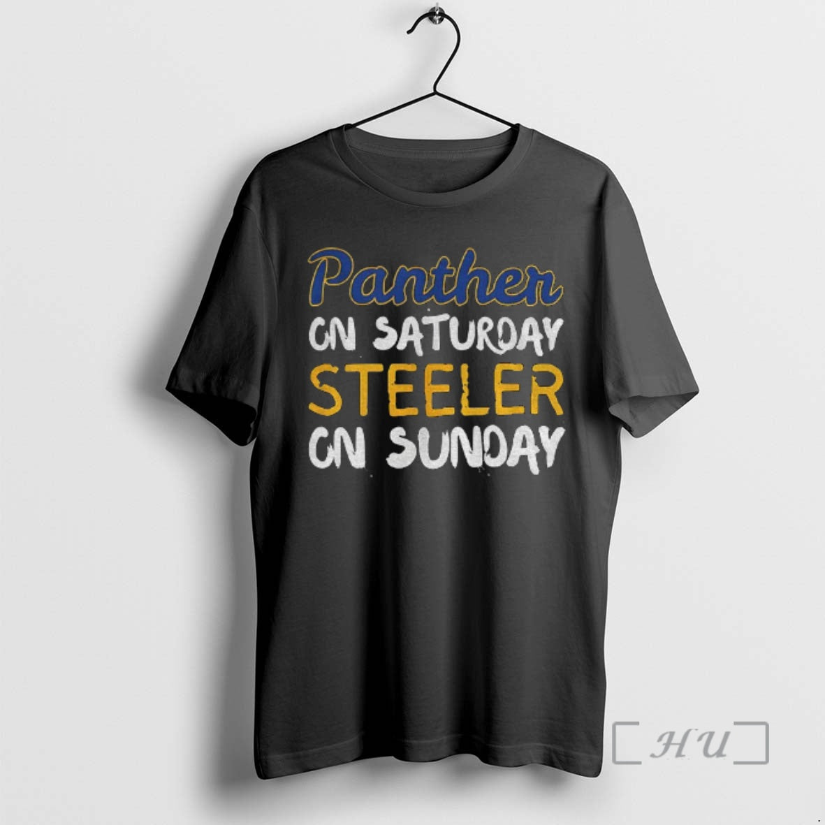 Officials Pittsburgh Steelers Vs Pitt Panthers On Saturday Steelers On Sunday Premium T Shirts Sweater