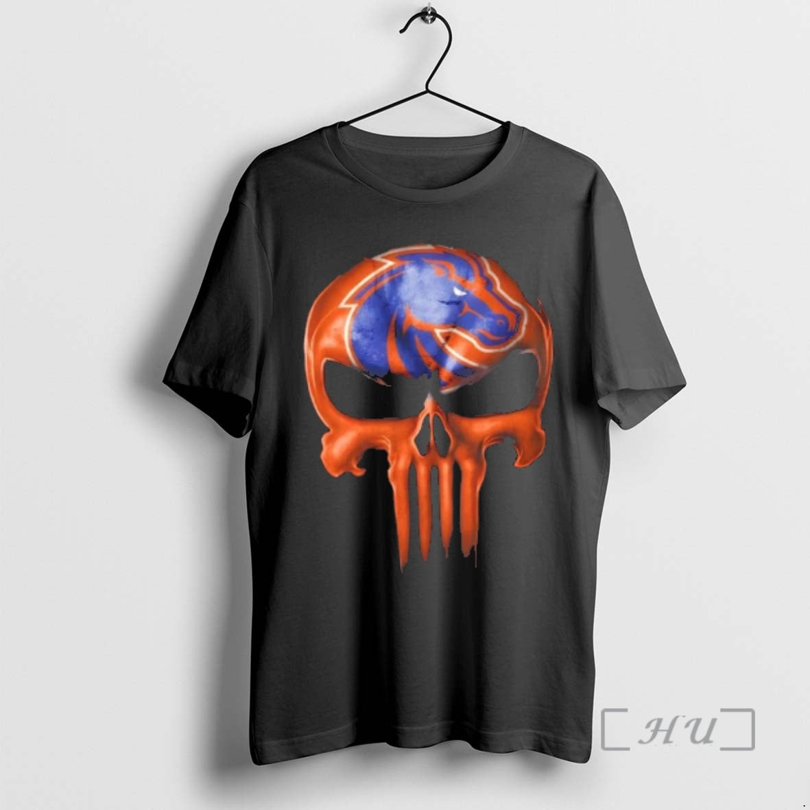 Officials Punisher Skull X Boise State Broncos Football Logo