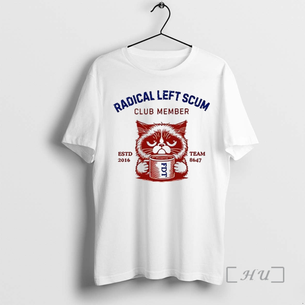 Officials Radical Left Scum Club Member Estd 2016 Fdt Team 8647 Kitten Caricature Premium