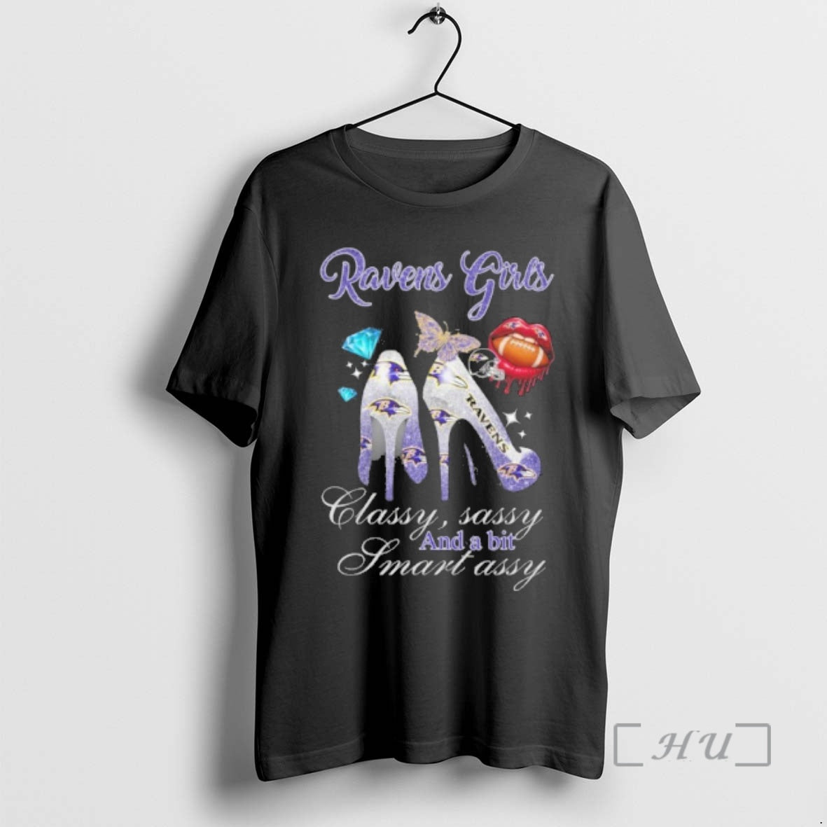 Officials Ravens Girls High Heels Classy Sassy And A Bit Smart Assy Lip Premium T-Shirts, Hoodie, Sweatshirt | WearSparks.com