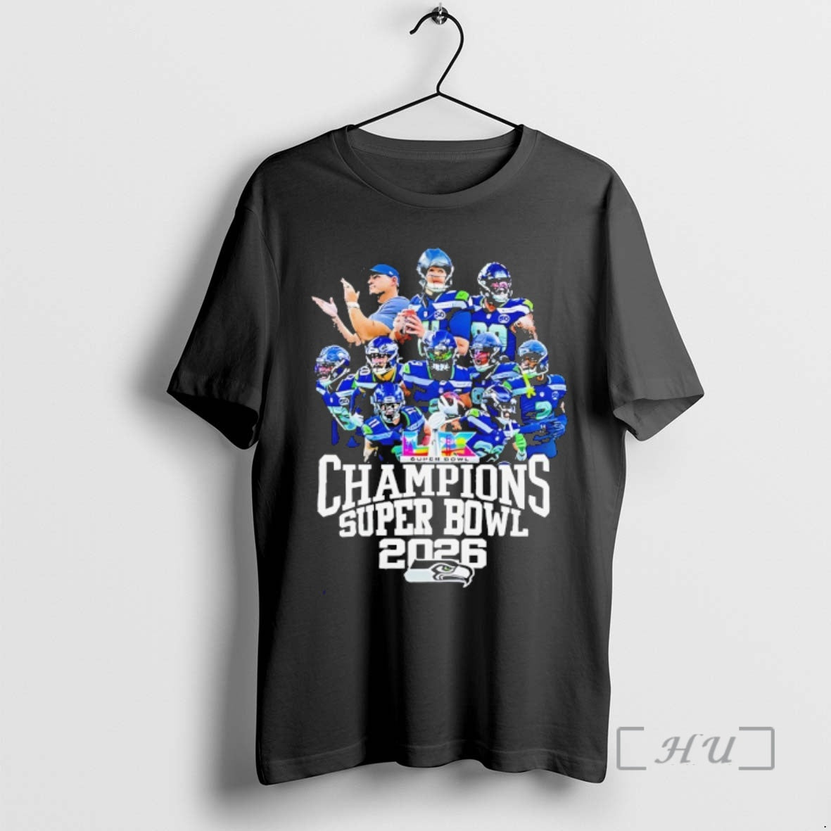 Officials Seattle Seahawks 2026 Super Bowl Lx Champions Team Roster Player Premium T Shirts Sweater