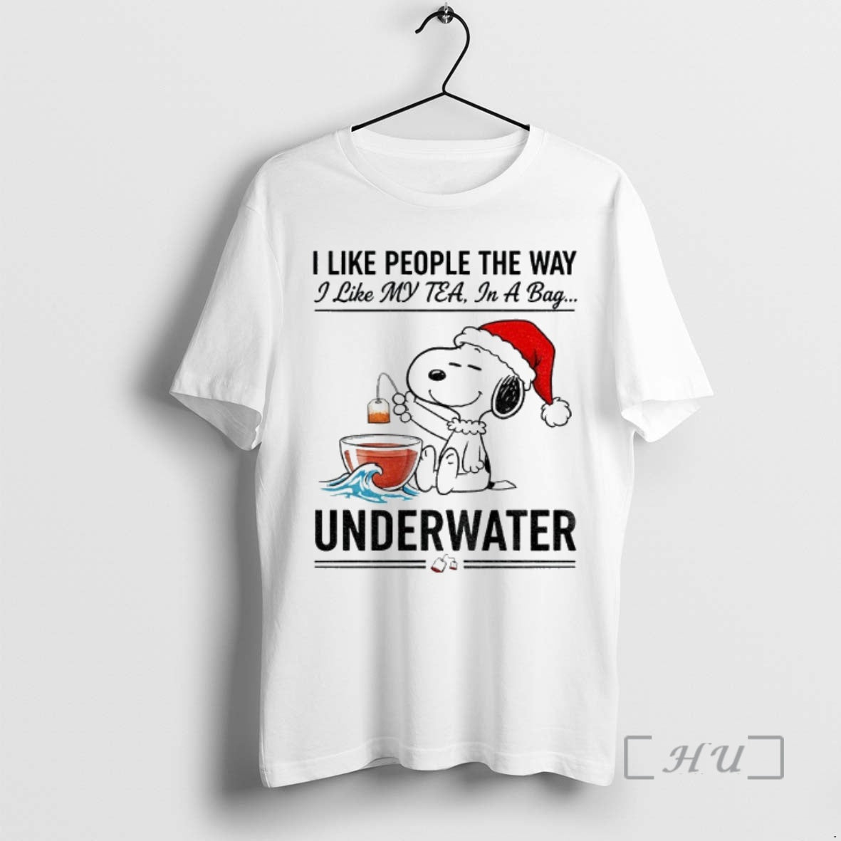 Officials Snoopy Santa Hat I Like People The Way I Like My Tea My Tea