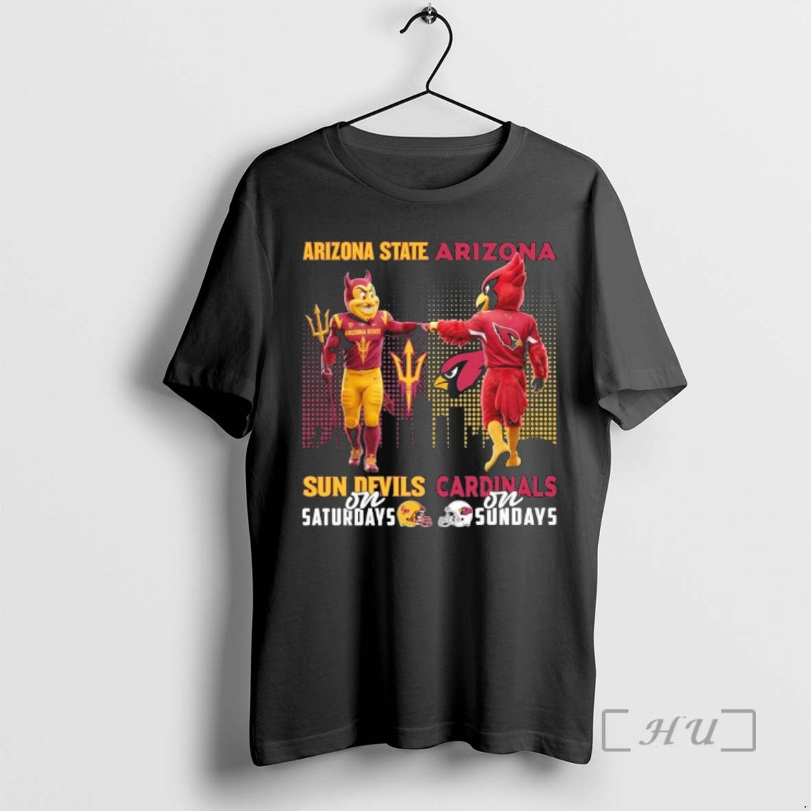 Officials Sun Devils Vs Cardinals Mascot On Saturdays And On Sundays Premium T Shirts Sweater Hoodie, Sweatshirt