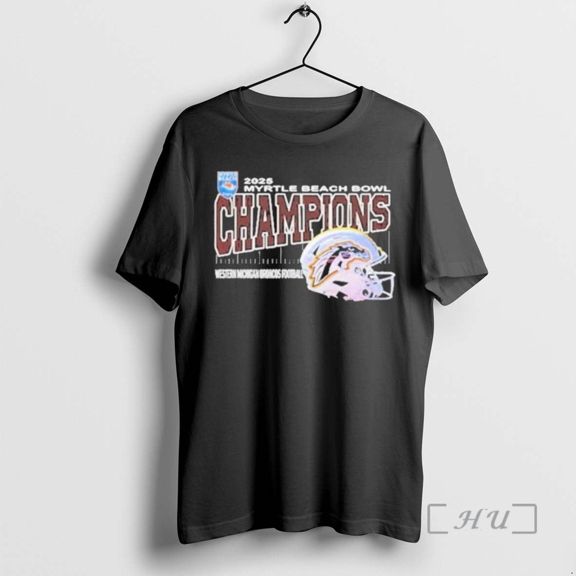 Officials Western Michigan Broncos 2025 Myrtle Beach Bowl Champions Helmet T-Shirts, Hoodie, Sweatshirt | WearSparks.com