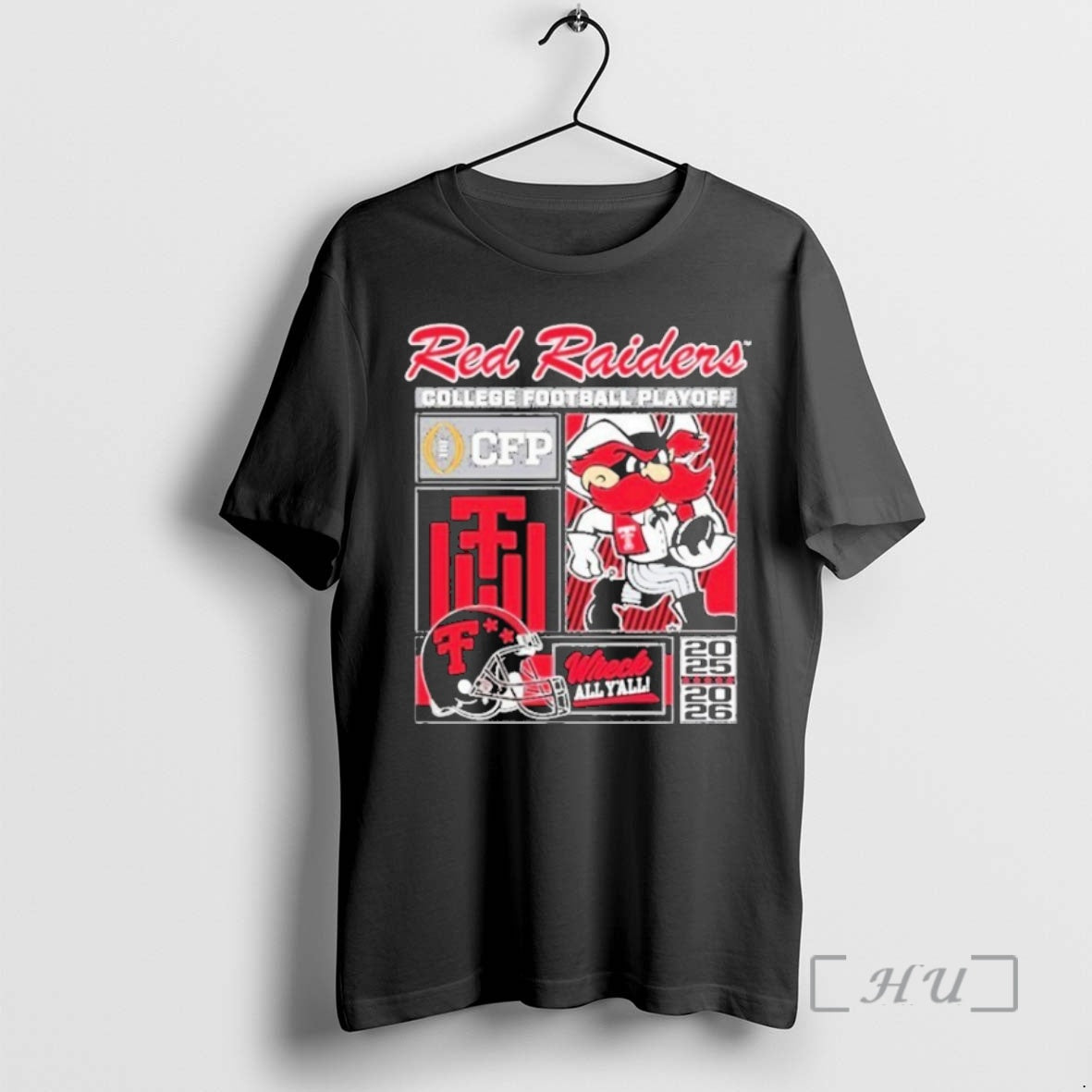 Officials Texas Tech Red Raiders Cfp Wreck All Yall 2025 2026 Mascot Premium T Shirts Hoodie, Sweatshirt | WearSparks.com