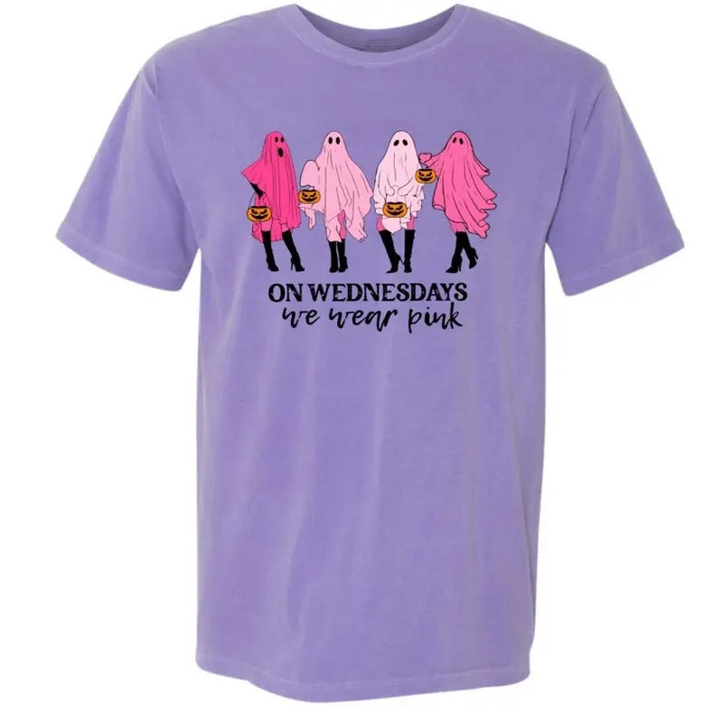 On Wednesdays We Wear Pink Halloween Tee
