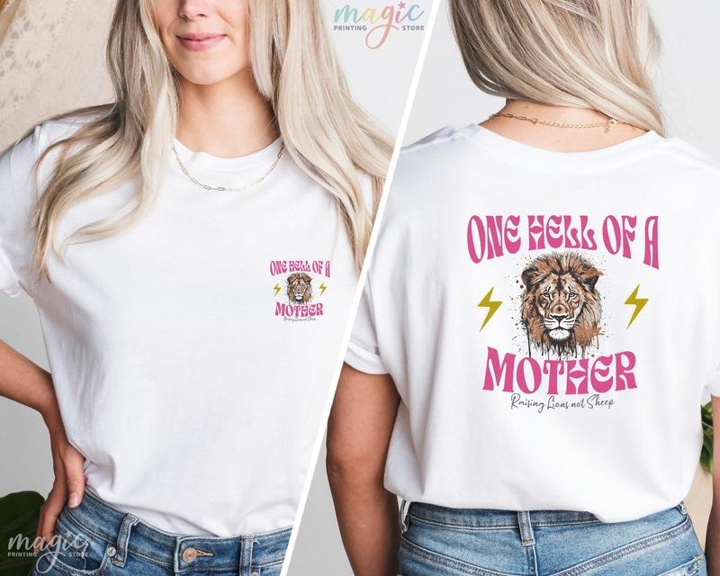 One Hell Of A Mother T-Shirt, Trendy Mom Shirt, Cool Mom Tee, Mothers Day Gifts, For Mom Life Graphic Tee Shirt, Women Grunge Shirt