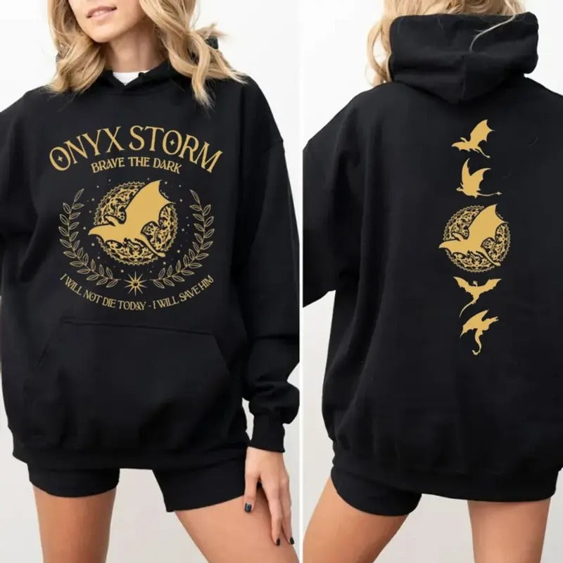 Onyx Storm Sweatshirt, Fourth Wing Series Shirt, Violet Sorrengail Hoodie, Basgiath War College, I Will Save Him, Bookish Shirt, Unisex Sweater Pullover Tee