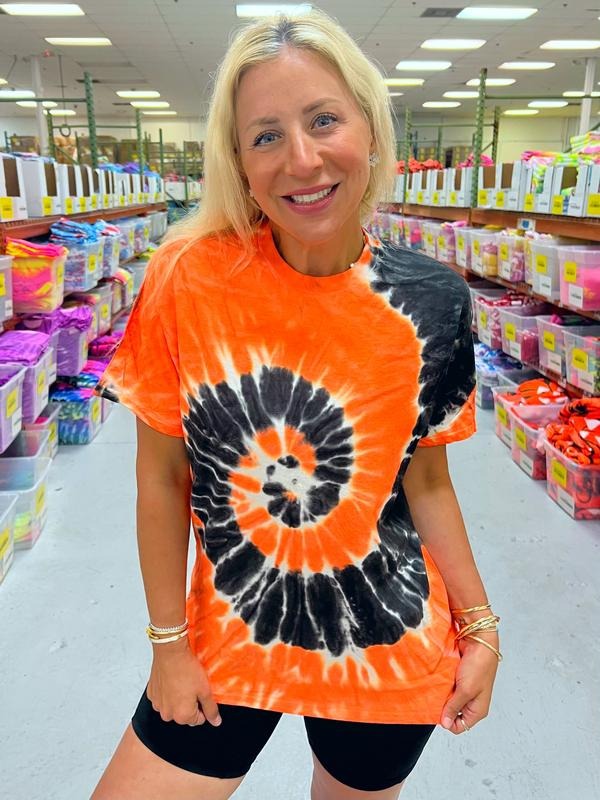 Orange Crush Tie-Dye Tee Hoodie, Sweatshirt | WearSparks.com