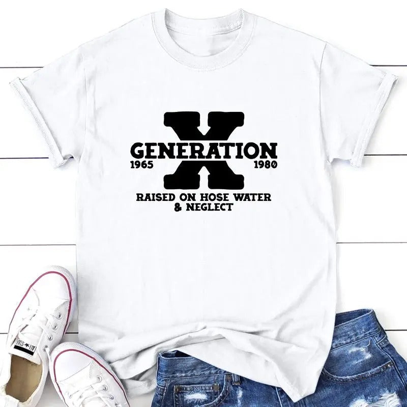 Gen X Apparel, Proudly Printed In The USA, Tee, Gray / White / Blue / Orange, #sassy #cute Comfort Cotton Comfort Cotton