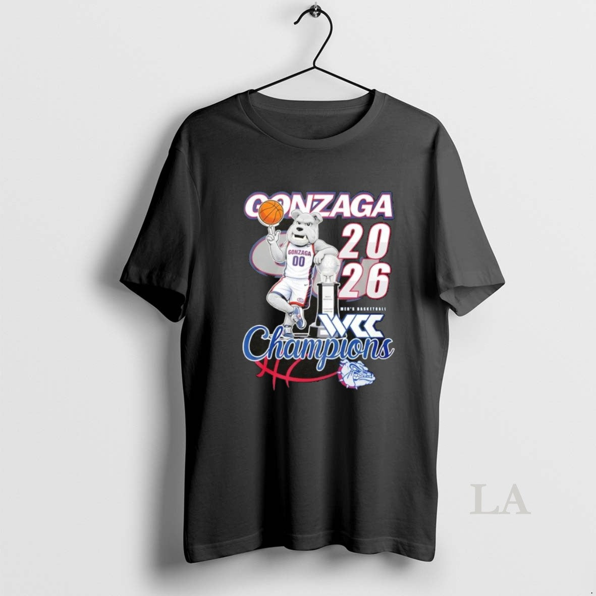 Original 2026 Mens Basketball Champions Gonzaga Bulldogs Mascot