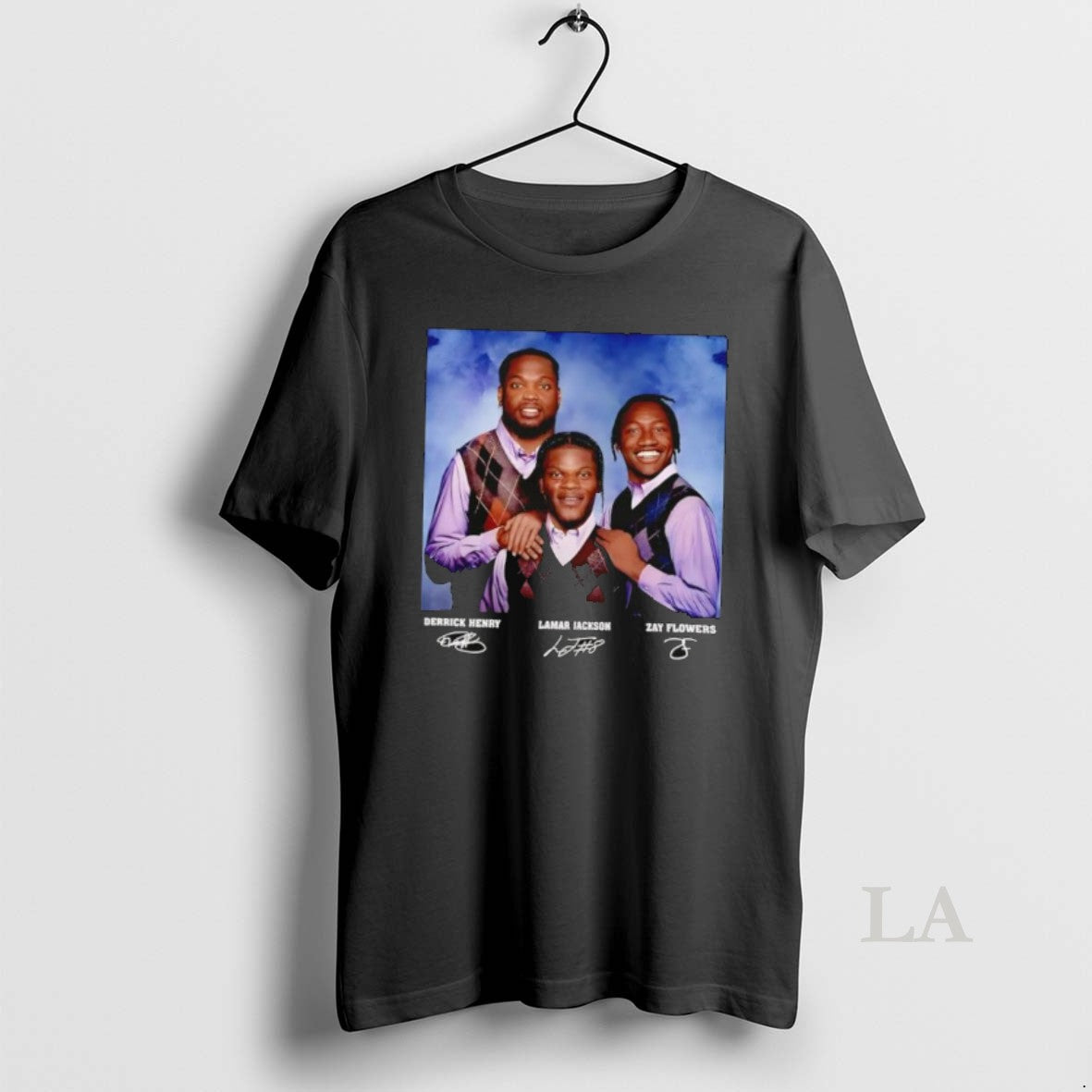 Original Lamar Jackson Derrick Henry Zay Flowers Football Baltimore Step Brothers