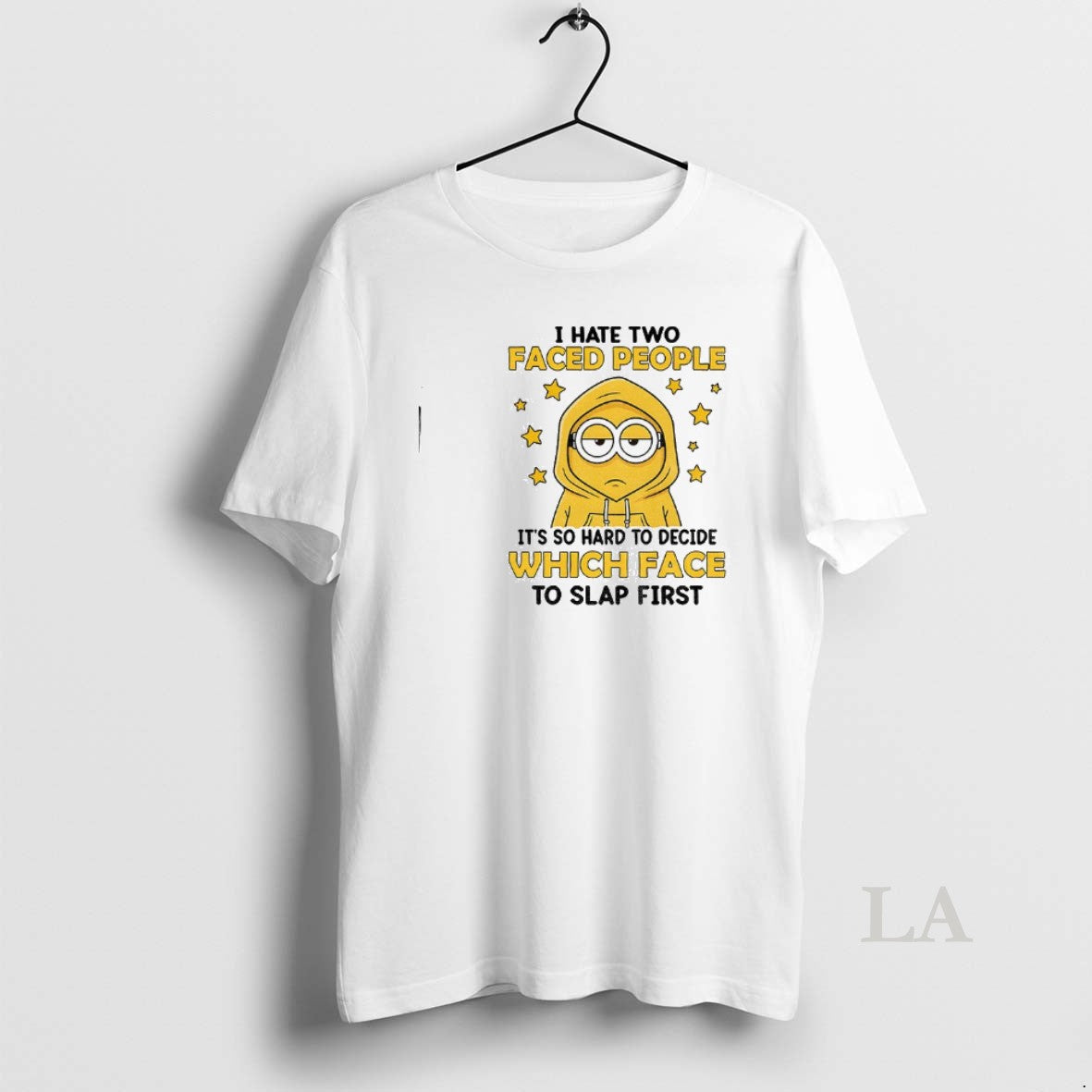 Original Minion I Hate Two Faced People Its So Hard To Decide Which Face To T-Shirts, Hoodie, Sweatshirt | WearSparks.com