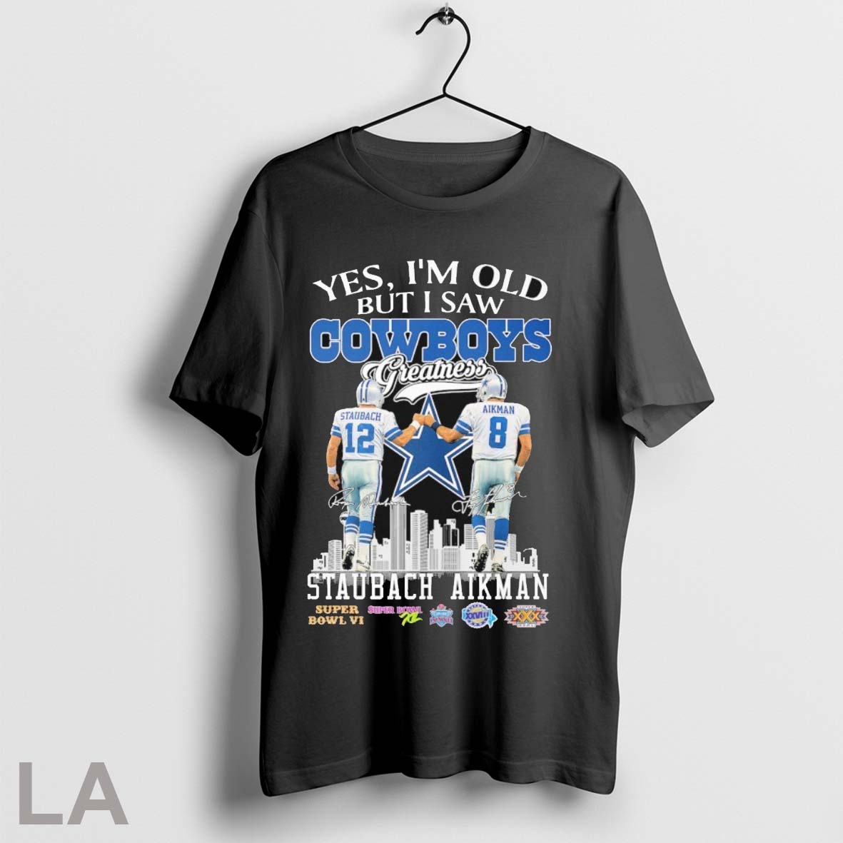 Original Roger Staubach And Troy Aikman Yes Im Old But I Saw Dallas Cowboys Greatness