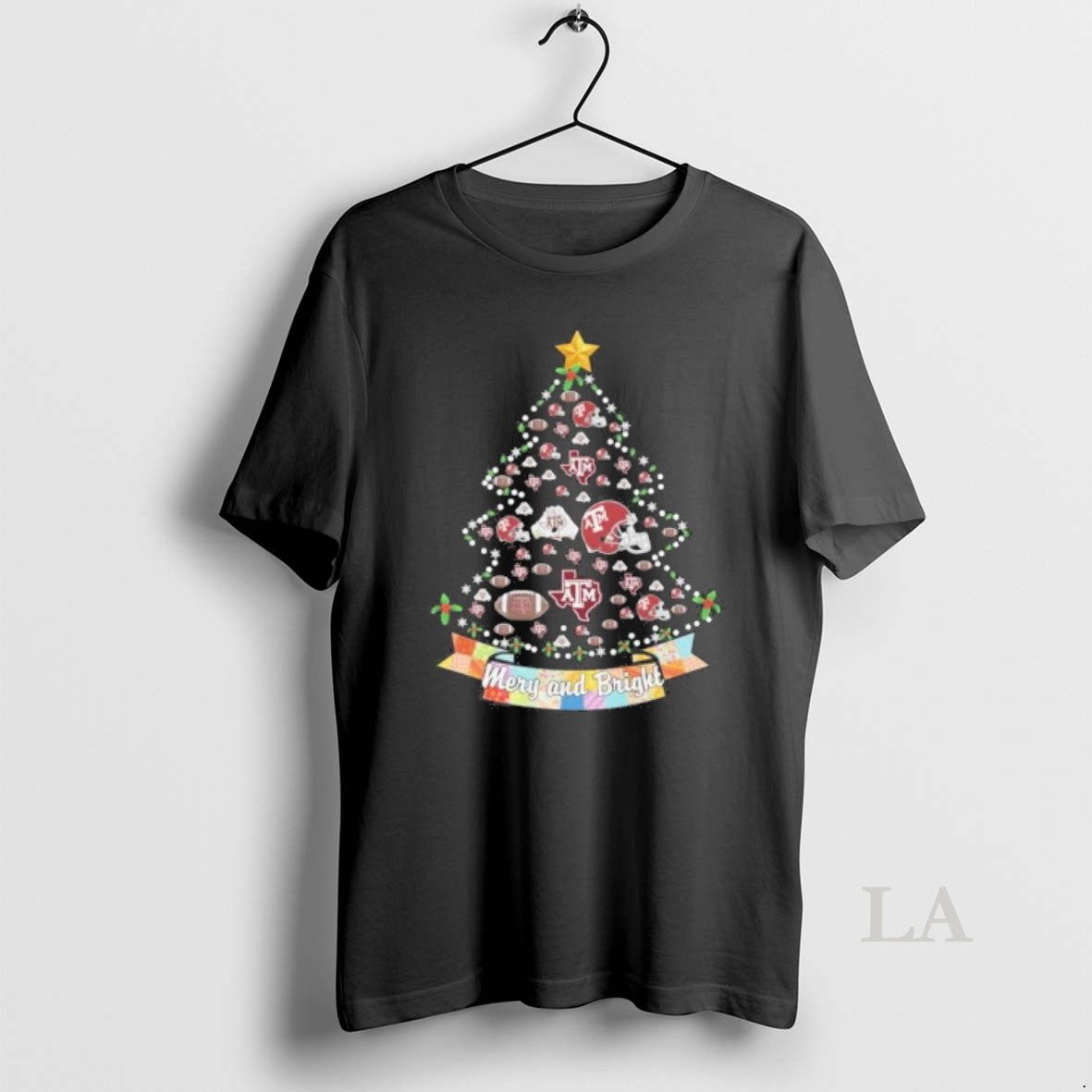 Original Texas Am Aggies Merry And Bright Christmas Tree