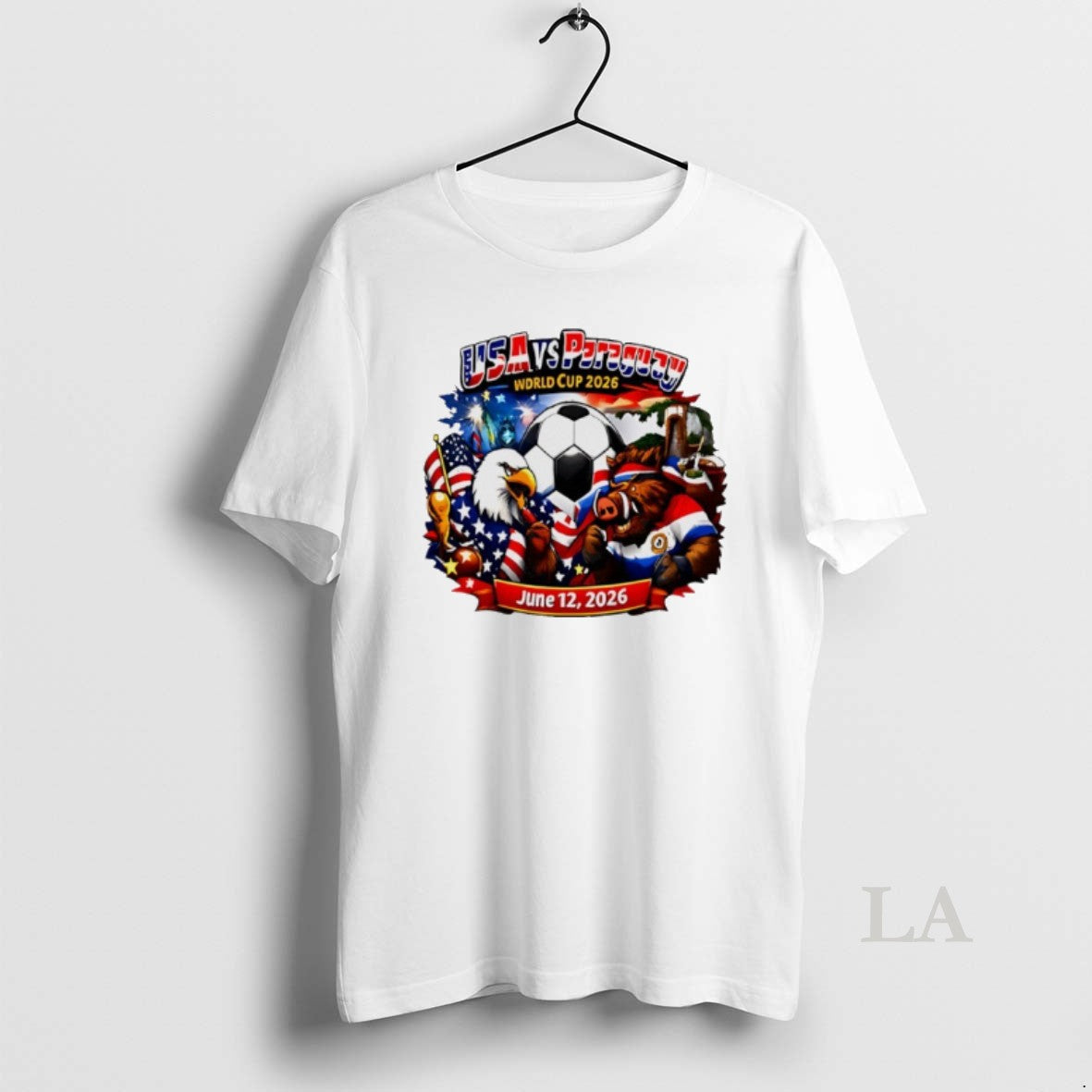 Original Usa Vs Paraguay 2026 World Cup Mascot T-Shirts, Hoodie, Sweatshirt | WearSparks.com