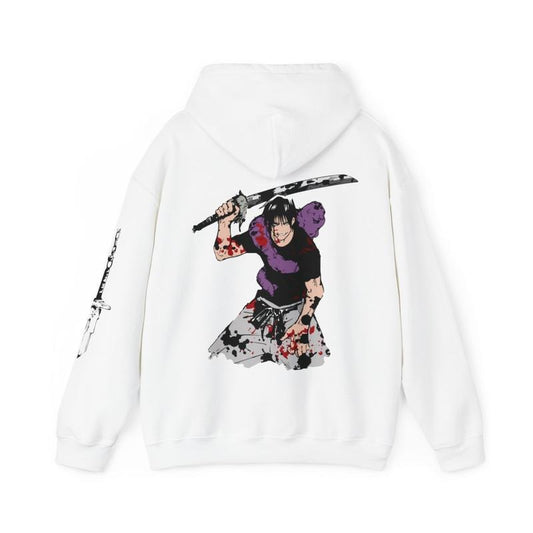 'Overwhelming Intensity' Toji Graphic Hoodie Ju Jutsu Kaisen Anime Manga Inspired Mens Womens Unisex Clothing Menswear Sweaters Cotton Fabric