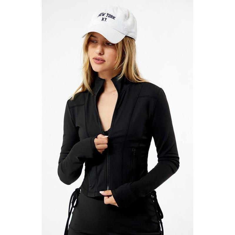 PAC 1980 Women's PAC WHISPER Active Black Cinched Free Form Jacket