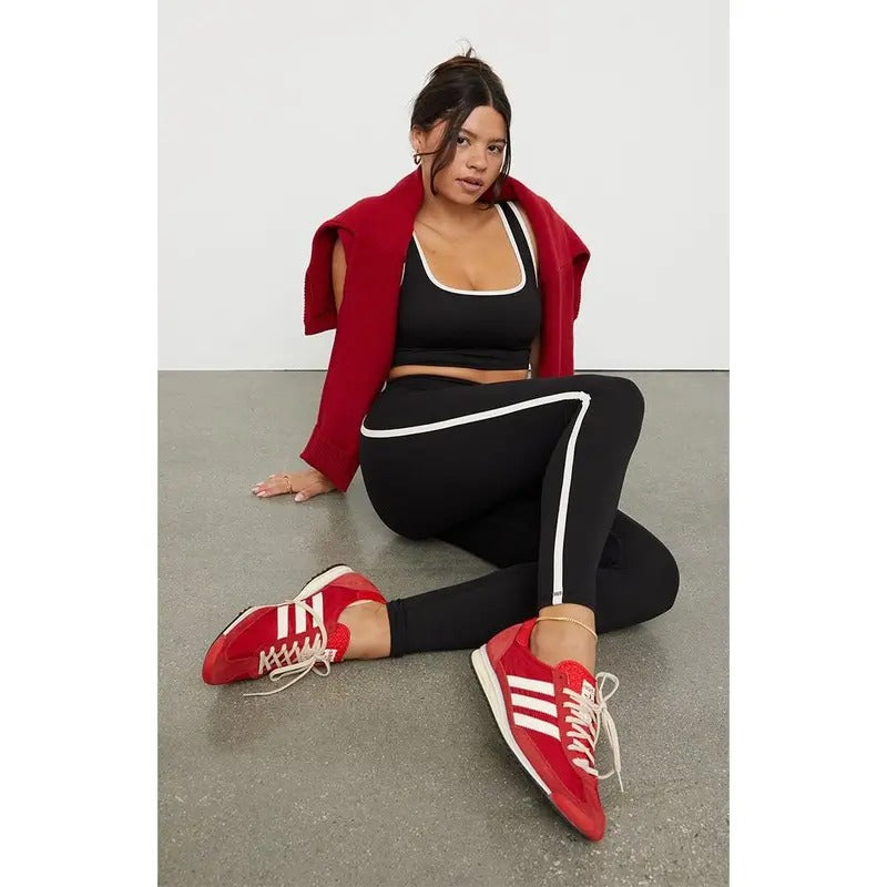 PAC 1980 Women's PAC WHISPER Active Side Stripe Yoga Pantsstyle{n002}2