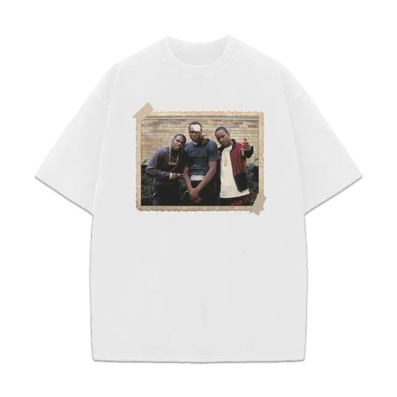 PAID IN FULL Mitch Ace & Rico Vintage Photo Classic Hood Hip Hop Movie T-Shirt Crewneck Cotton Streetwear