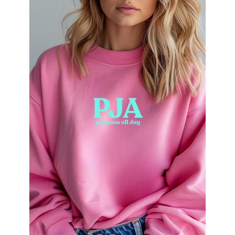 PJA (Pajamas All Day) Embroidered Sweatshirt