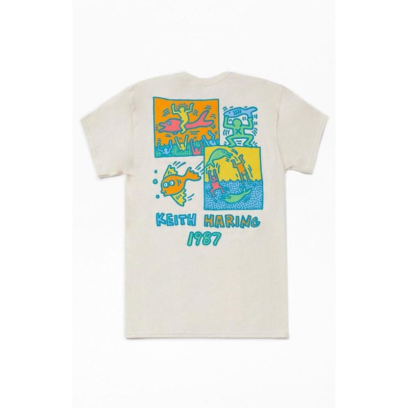 PacSun Men's Keith Haring 1987 T-Shirt - Multicolor