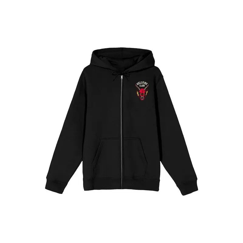 PacSun Men's Stranger Things Hawkins Hellfire Zip Up Hoodie