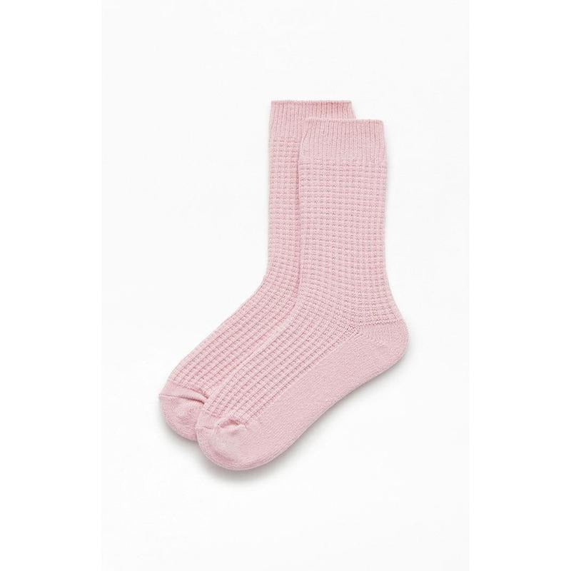 PacSun Women's Cozy Waffle Knit Crew Socks
