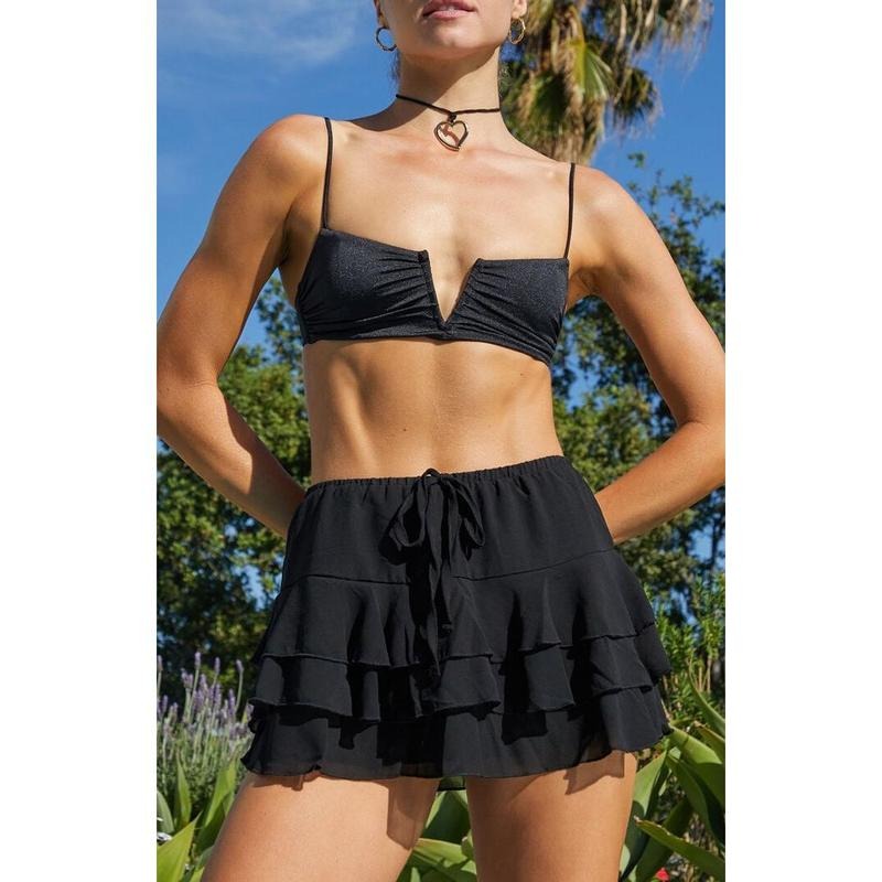 Pacsun Women's Black Ocean Shine Bralette Bikini Top T-Shirts, Hoodie, Sweatshirt | WearSparks.com