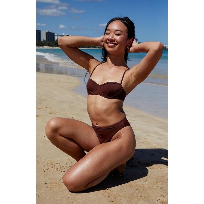 Pacsun Women's Brown Poppy Underwire Bralette Bikini Top T-Shirts, Hoodie, Sweatshirt | WearSparks.com