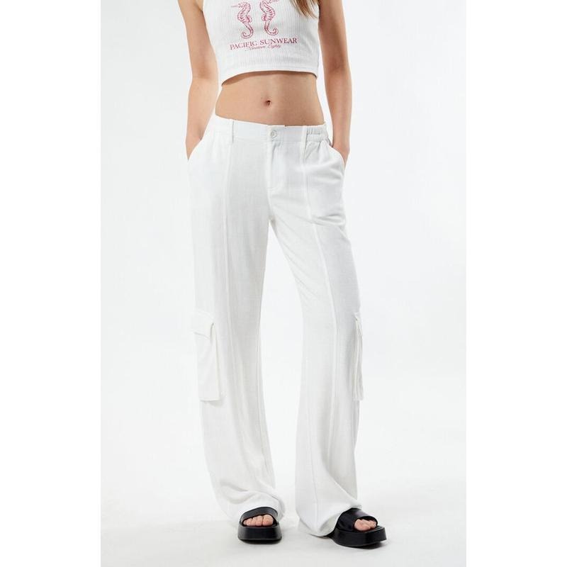 Pacsun Women's Linen Cargo Pants
